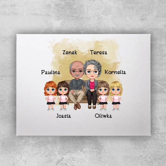 Obraz personalizowany dla babci i dziadka #607