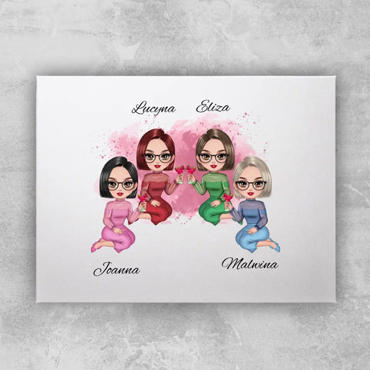 Obraz personalizowany dla przyjaciółek #159