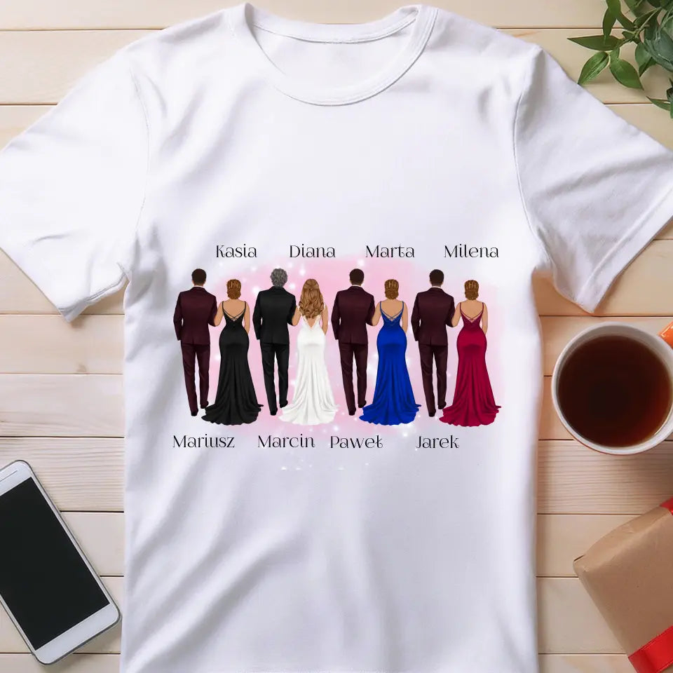 Koszulka personalizowana dla przyjaciół - ślub #356