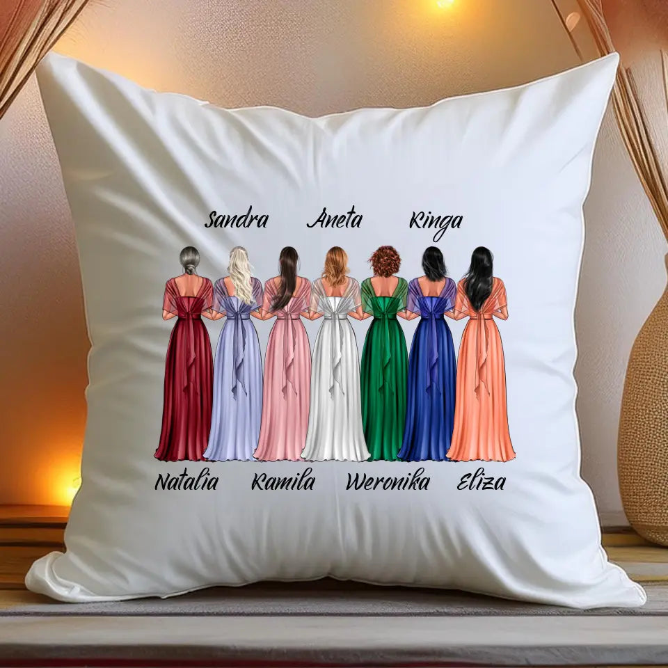 Poduszka personalizowana dla przyjaciółek - ślub #174