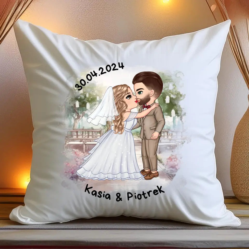 Poduszka personalizowana dla pary - ślub #84