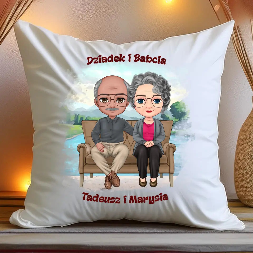 Poduszka personalizowana dla babci i dziadka #608