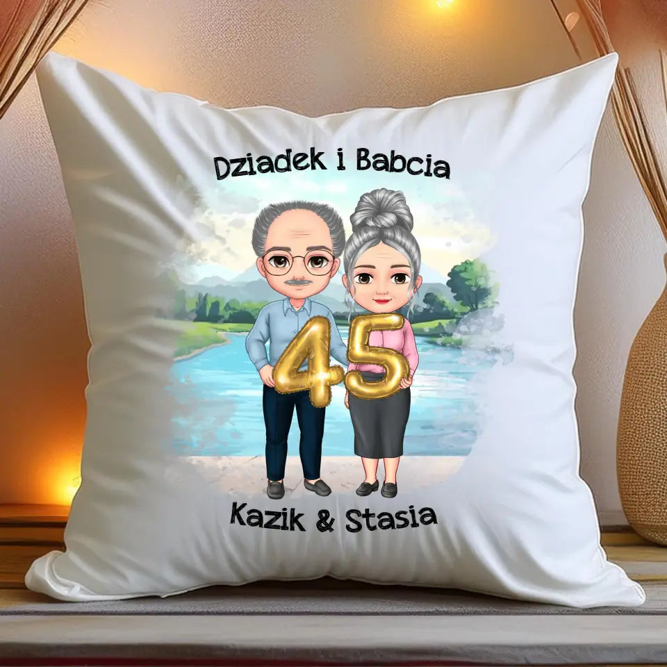 Poduszka personalizowana dla babci i dziadka #606