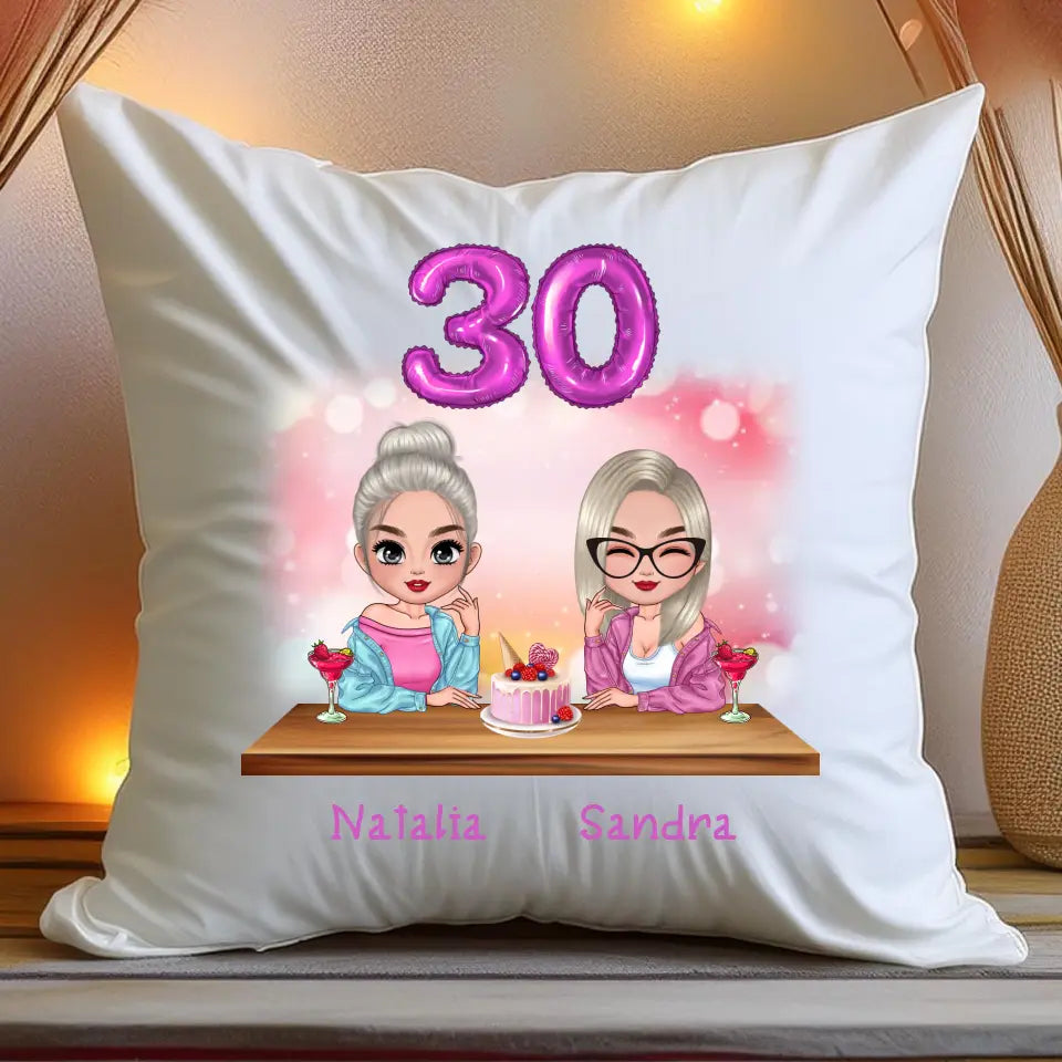 Poduszka personalizowana dla przyjaciółek - urodziny #149
