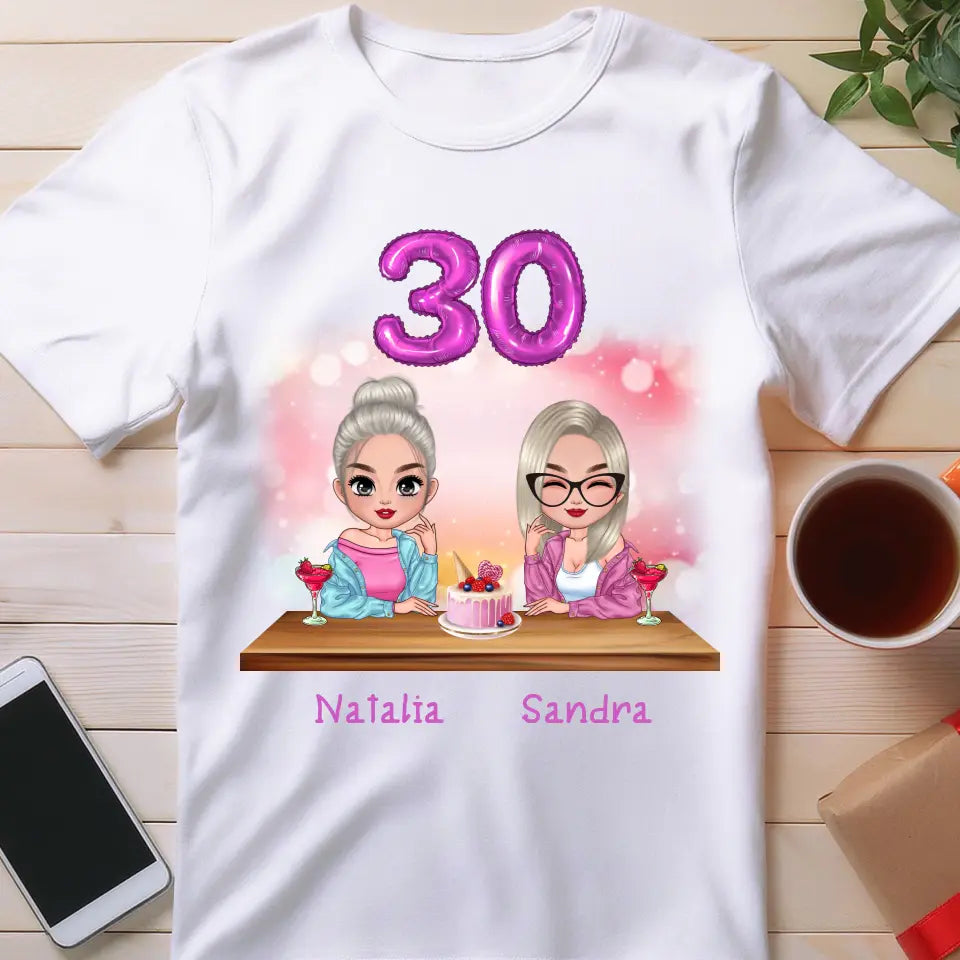 Koszulka personalizowana dla przyjaciółek - urodziny #149