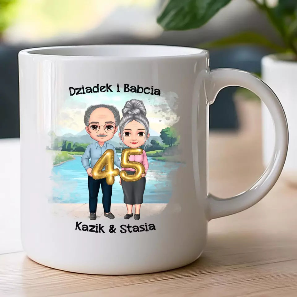 Kubek personalizowany dla babci i dziadka #606