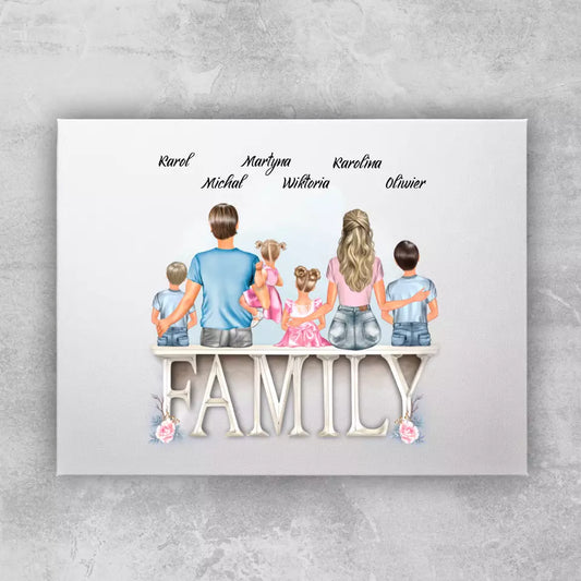 Obraz personalizowany dla rodziny #308