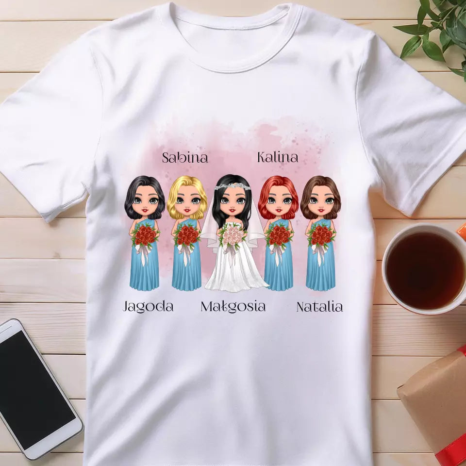 Koszulka personalizowana dla przyjaciółek - ślub #138