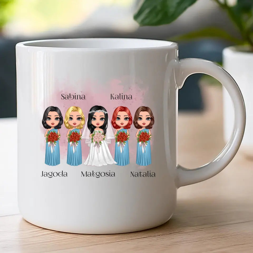 Kubek personalizowany dla przyjaciółek - ślub #138