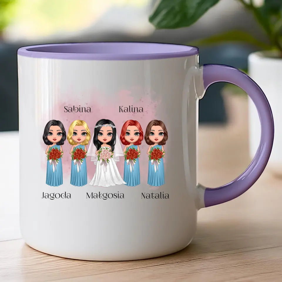 Kubek personalizowany dla przyjaciółek - ślub #138