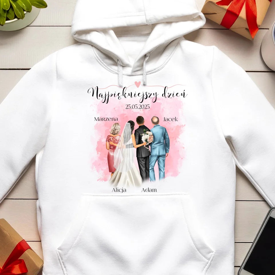 Bluza personalizowana dla rodziny - ślub #837