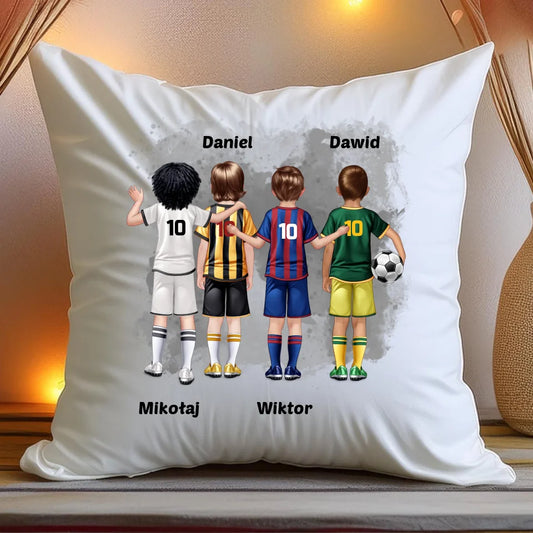 Poduszka personalizowana dla chłopca - piłkarze #98