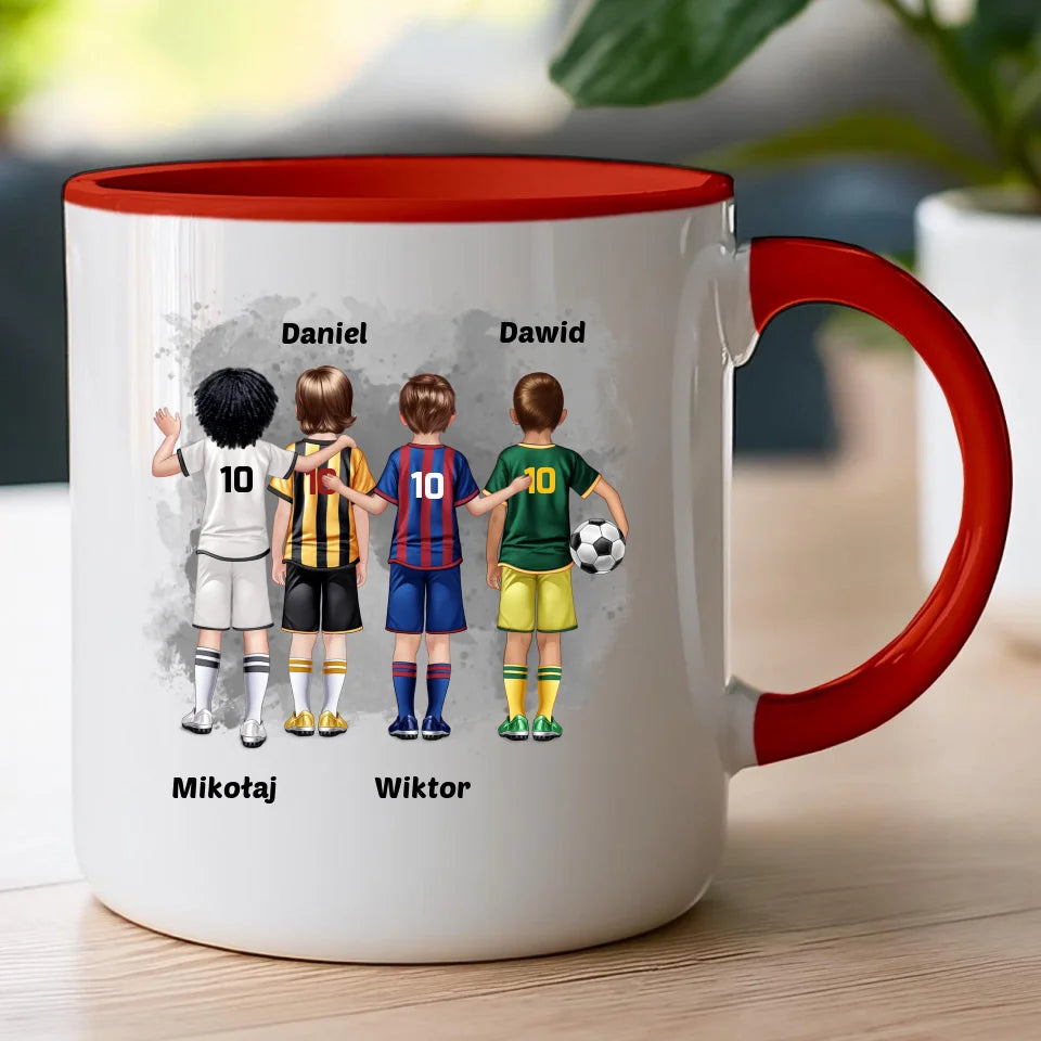 Kubek personalizowana dla chłopca - piłkarze #98