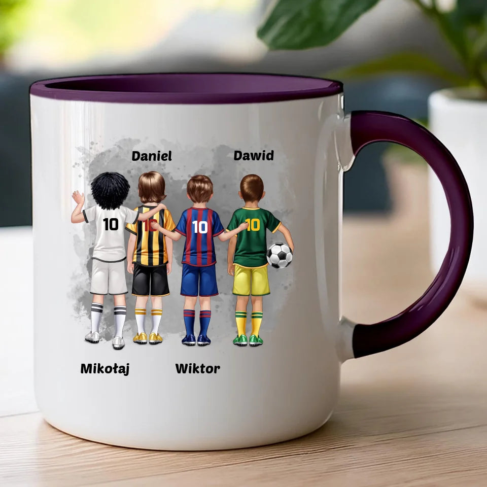 Kubek personalizowana dla chłopca - piłkarze #98