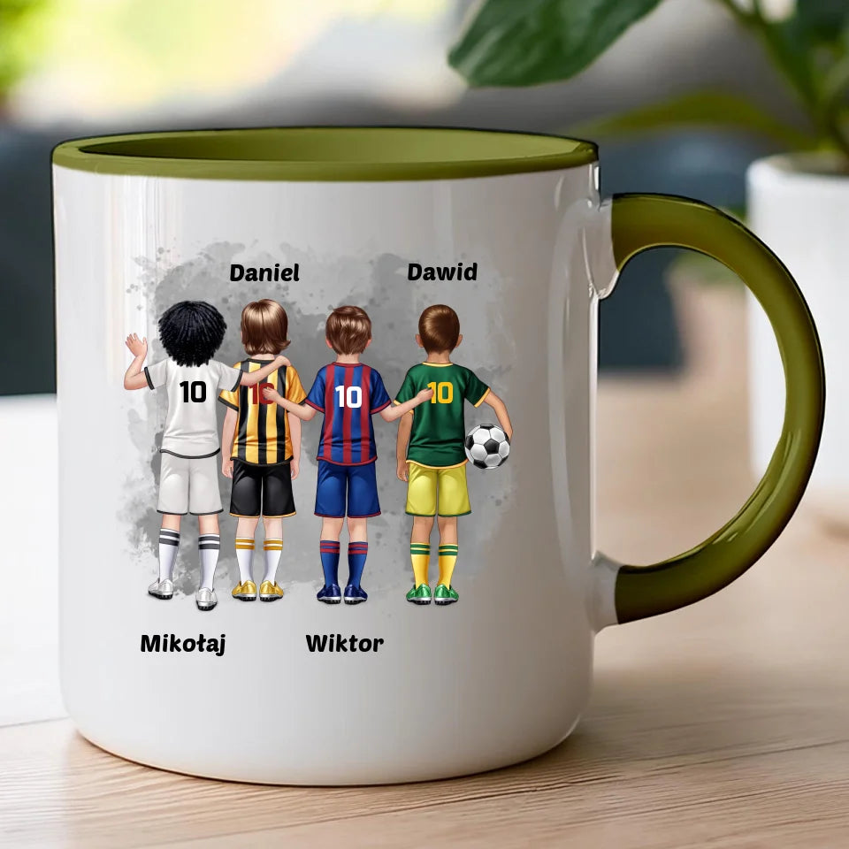 Kubek personalizowana dla chłopca - piłkarze #98