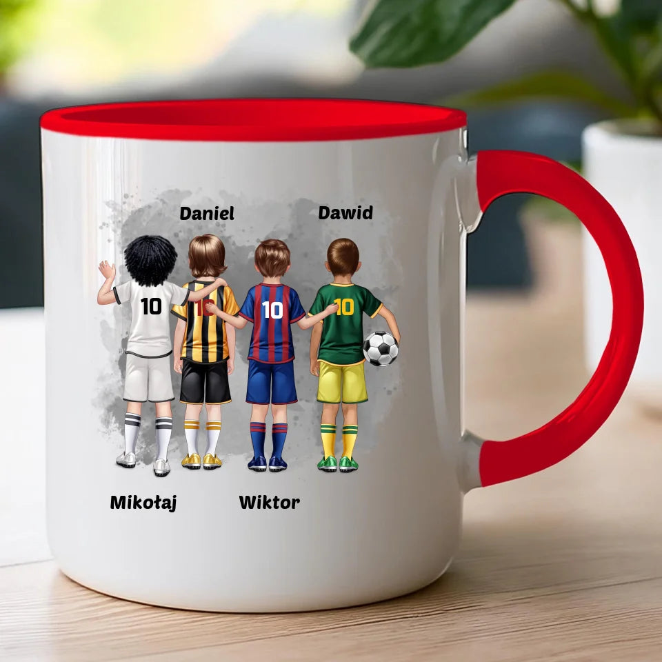Kubek personalizowana dla chłopca - piłkarze #98