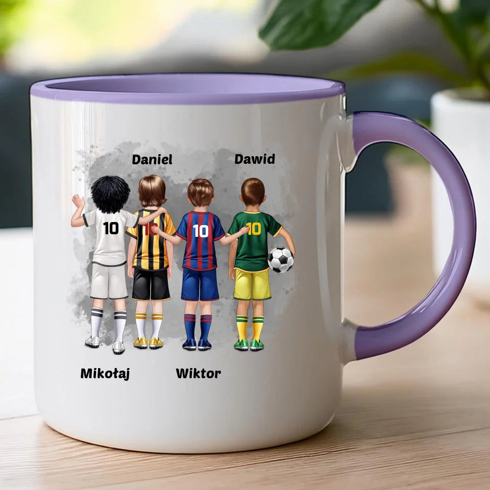 Kubek personalizowana dla chłopca - piłkarze #98
