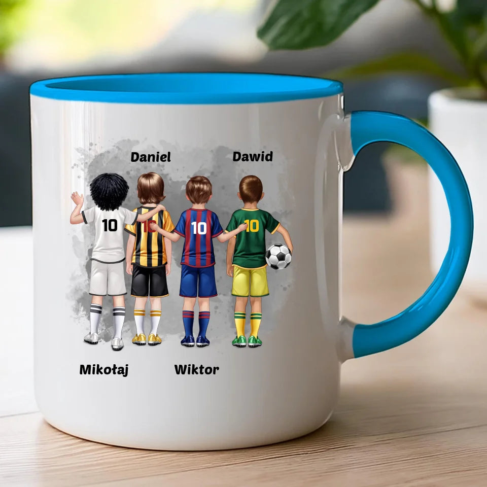Kubek personalizowana dla chłopca - piłkarze #98