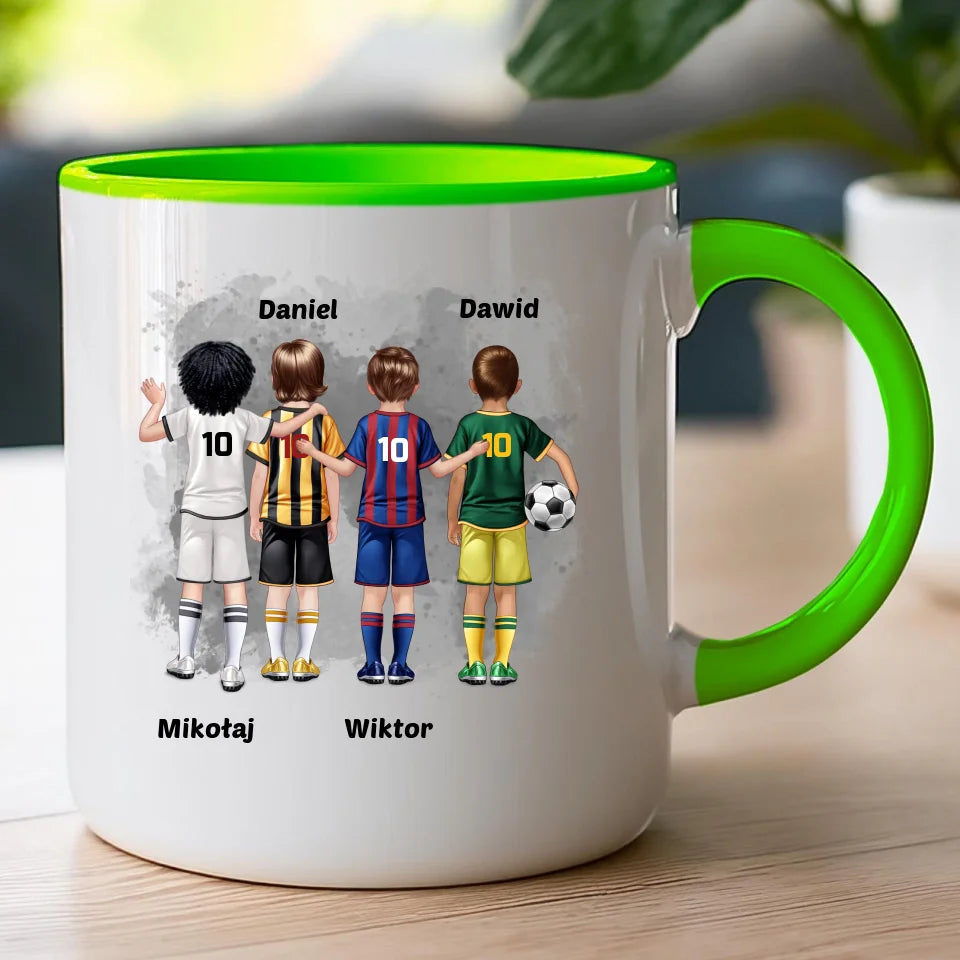 Kubek personalizowana dla chłopca - piłkarze #98