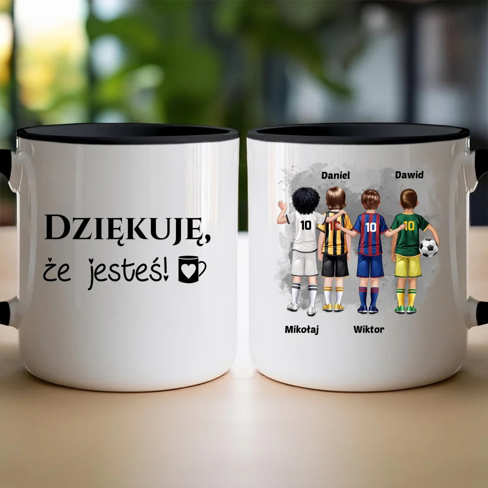 Kubek personalizowana dla chłopca - piłkarze #98