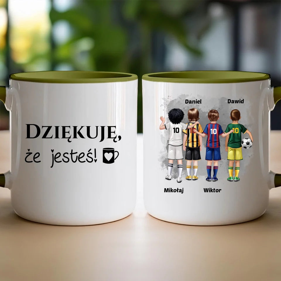 Kubek personalizowana dla chłopca - piłkarze #98