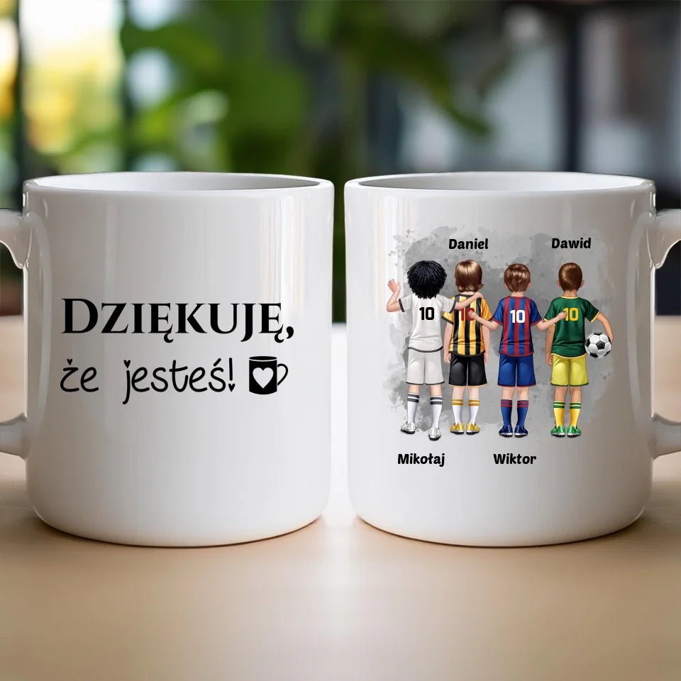 Kubek personalizowana dla chłopca - piłkarze #98