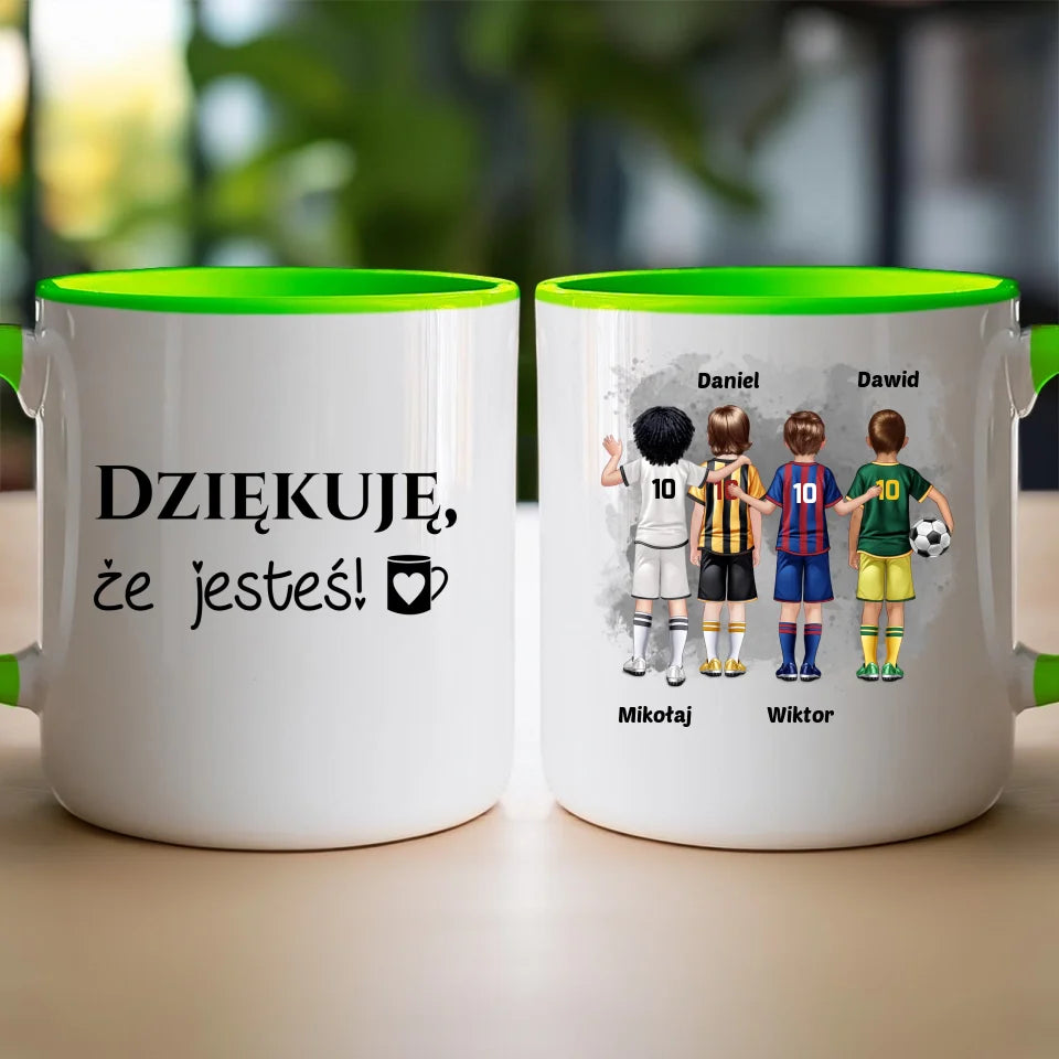 Kubek personalizowana dla chłopca - piłkarze #98