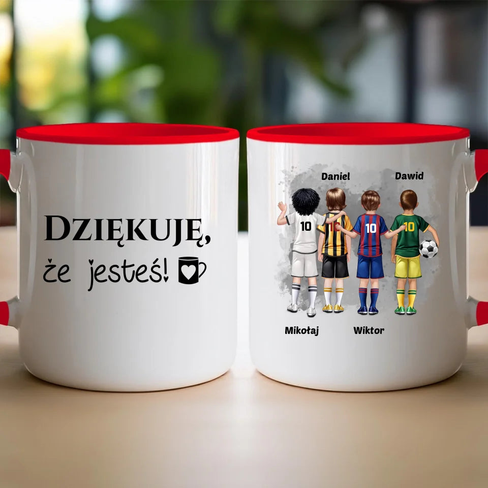 Kubek personalizowana dla chłopca - piłkarze #98
