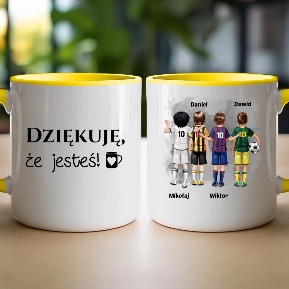 Kubek personalizowana dla chłopca - piłkarze #98
