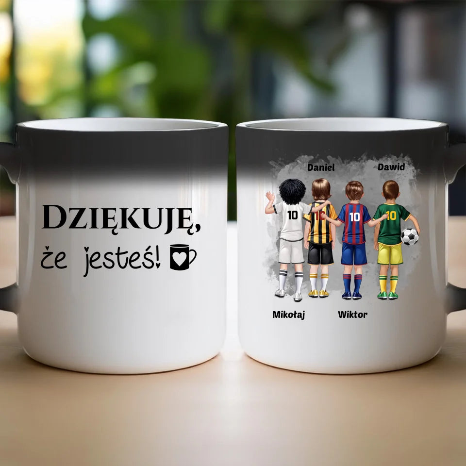 Kubek personalizowana dla chłopca - piłkarze #98