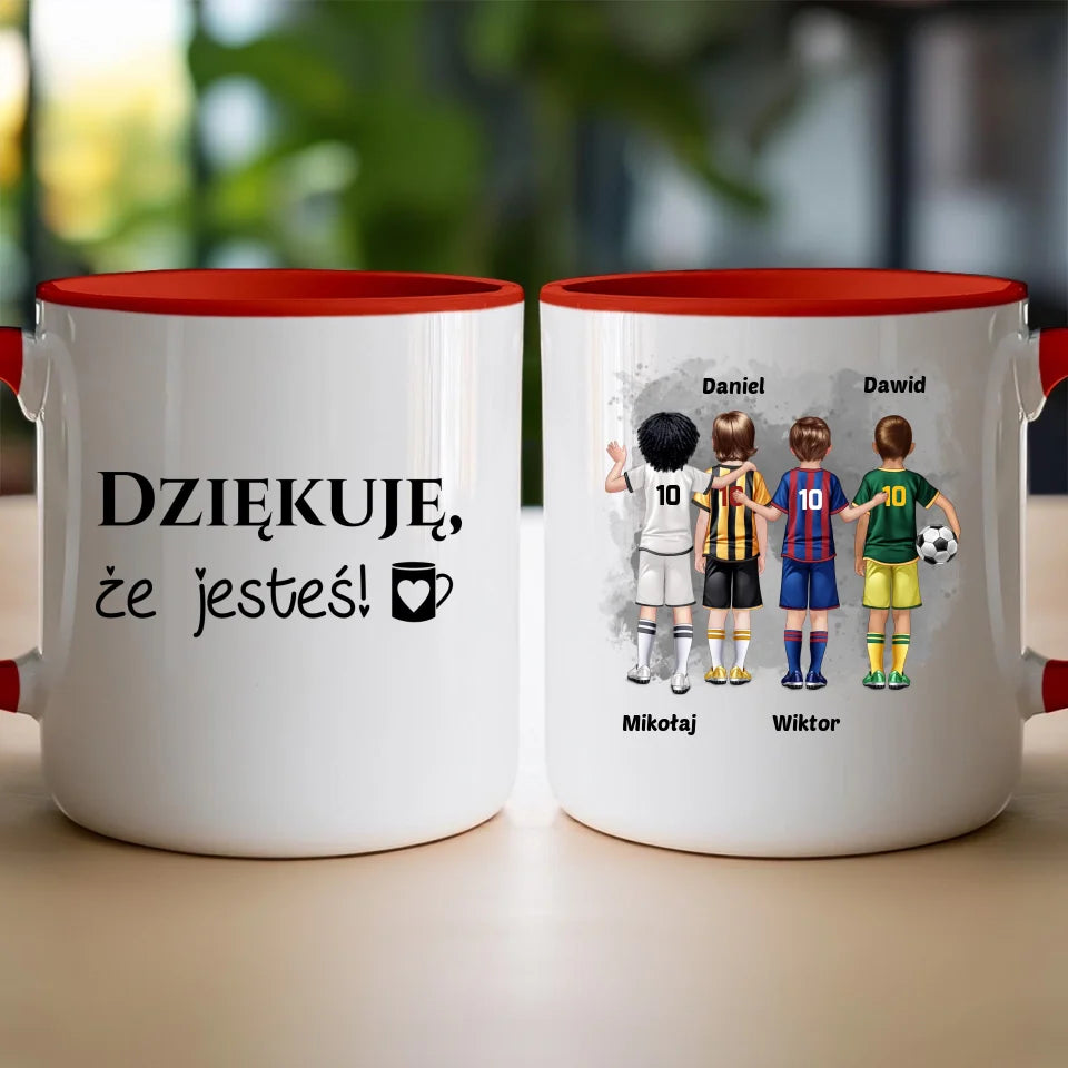 Kubek personalizowana dla chłopca - piłkarze #98