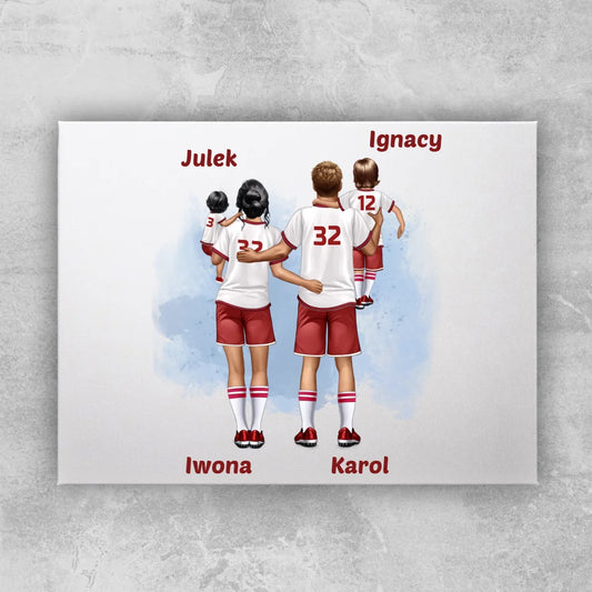 Obraz personalizowany dla rodziny piłkarzy #816