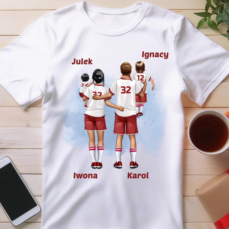 Koszulka personalizowana dla rodziny piłkarzy #816