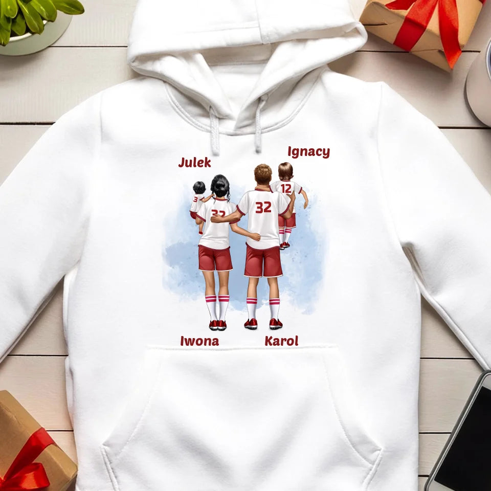 Bluza personalizowana dla rodziny piłkarzy #816