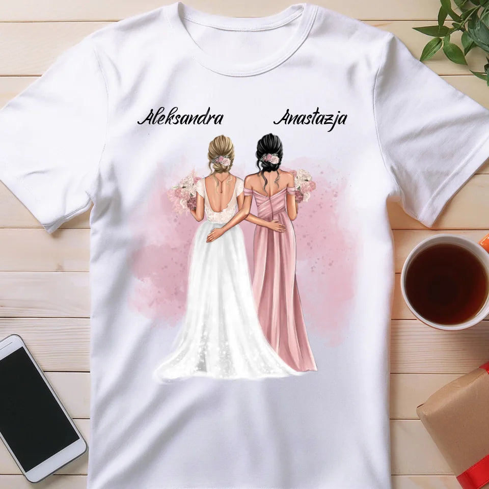 Koszulka personalizowana dla przyjaciółek - ślub #141