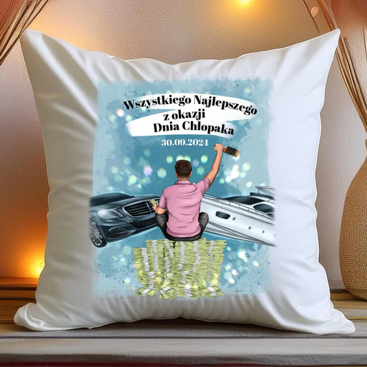 Poduszka personalizowana dla mężczyzny #654