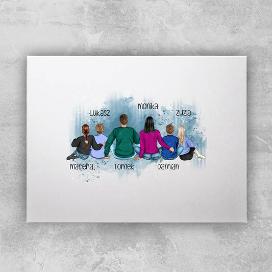 Obraz personalizowany dla rodziny #307