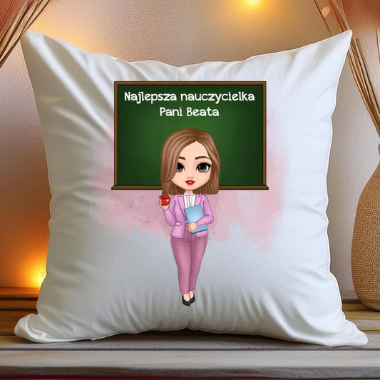 Poduszka personalizowana dla nauczycielki #3201
