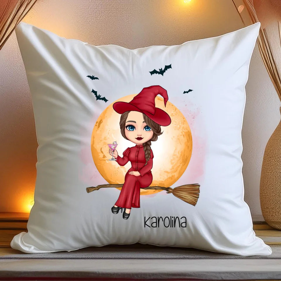 Poduszka personalizowana Halloween dla kobiety # 516