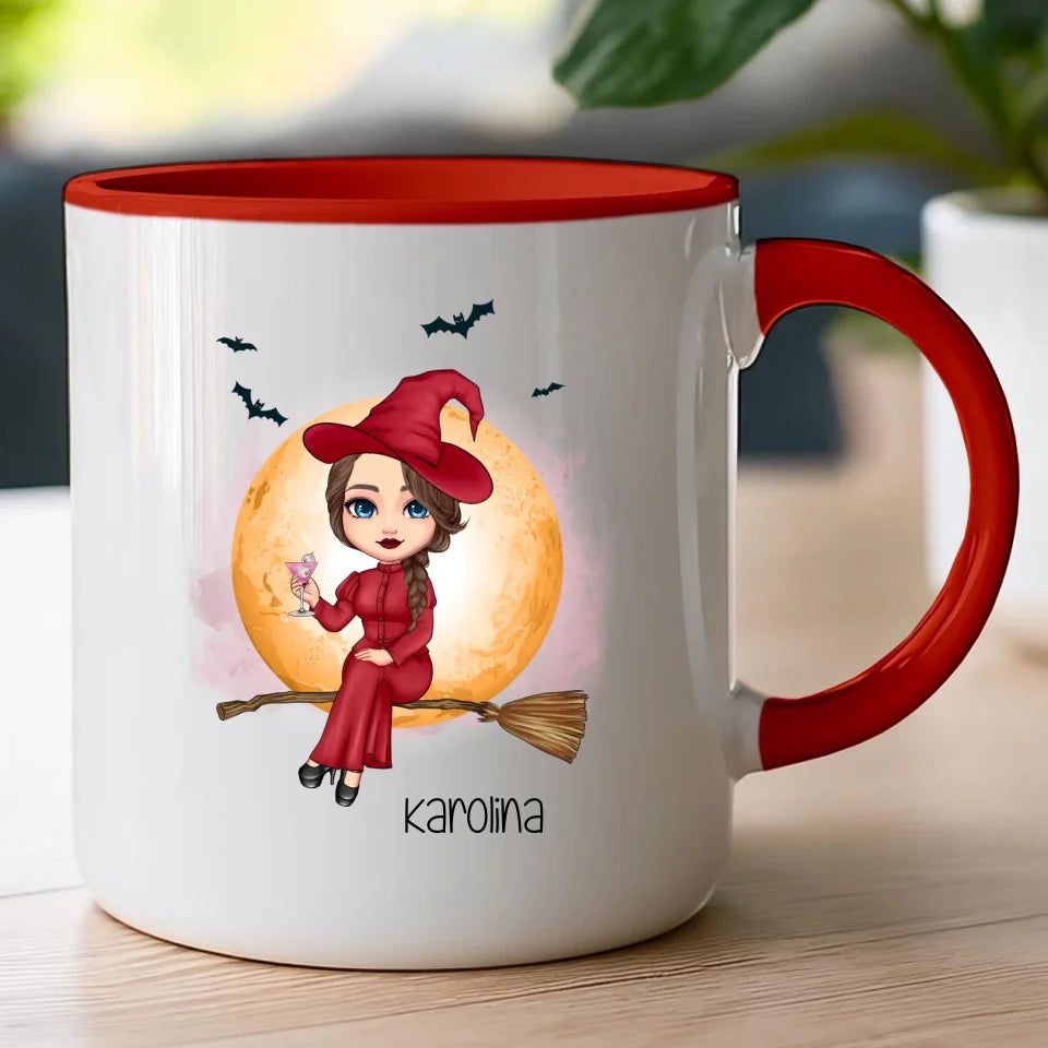 Kubek personalizowany Halloween dla kobiety # 516