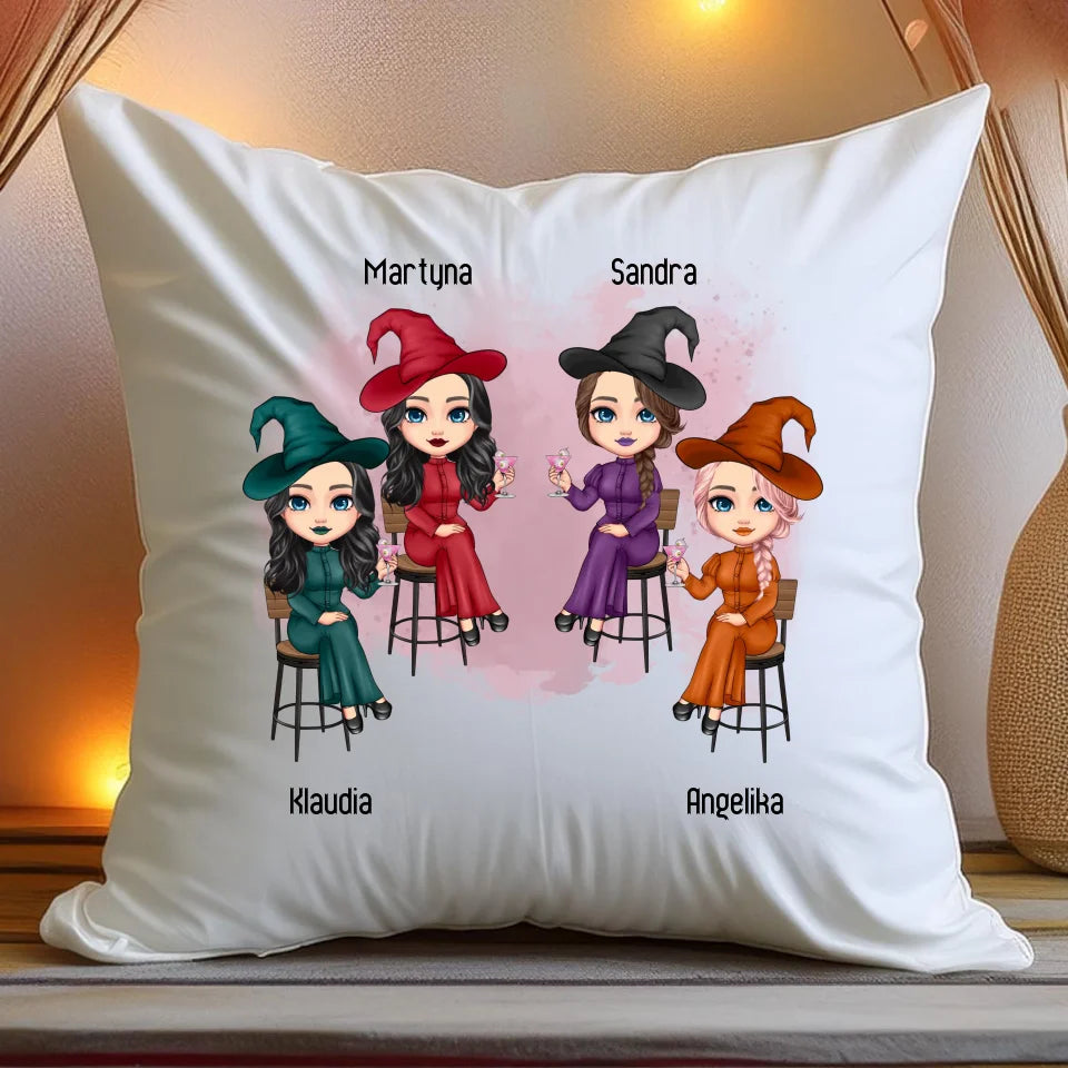 Poduszka personalizowana Halloween dla przyjaciółek #132