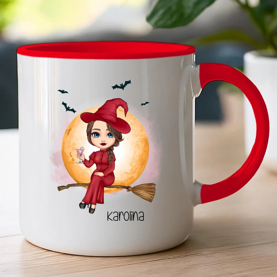 Kubek personalizowany Halloween dla kobiety # 516