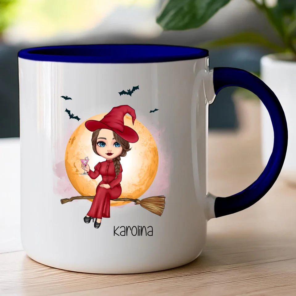 Kubek personalizowany Halloween dla kobiety # 516