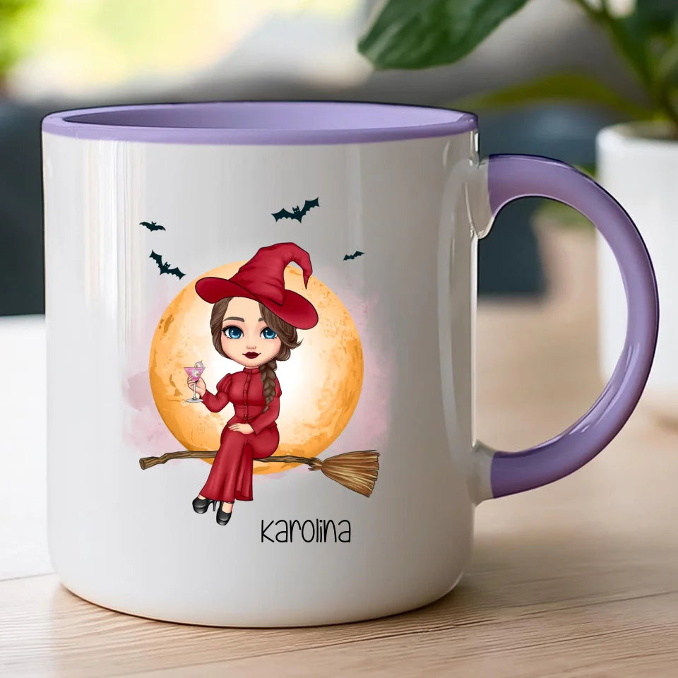 Kubek personalizowany Halloween dla kobiety # 516