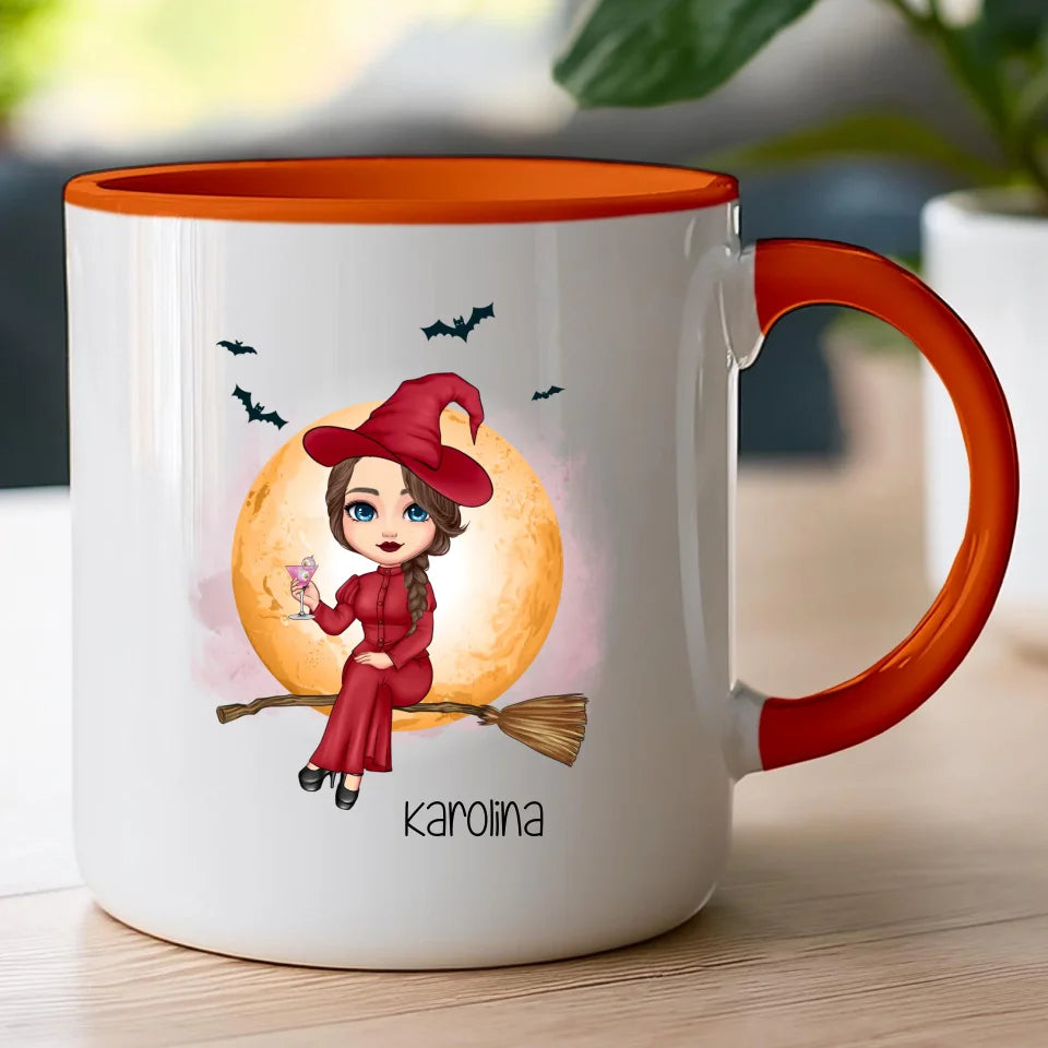 Kubek personalizowany Halloween dla kobiety # 516
