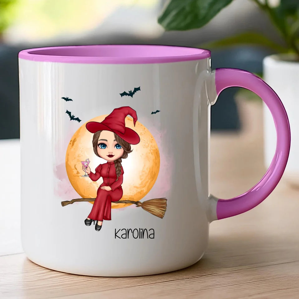 Kubek personalizowany Halloween dla kobiety # 516