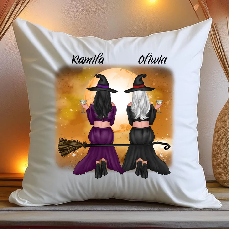 Poduszka personalizowana Halloween dla przyjaciółek #131
