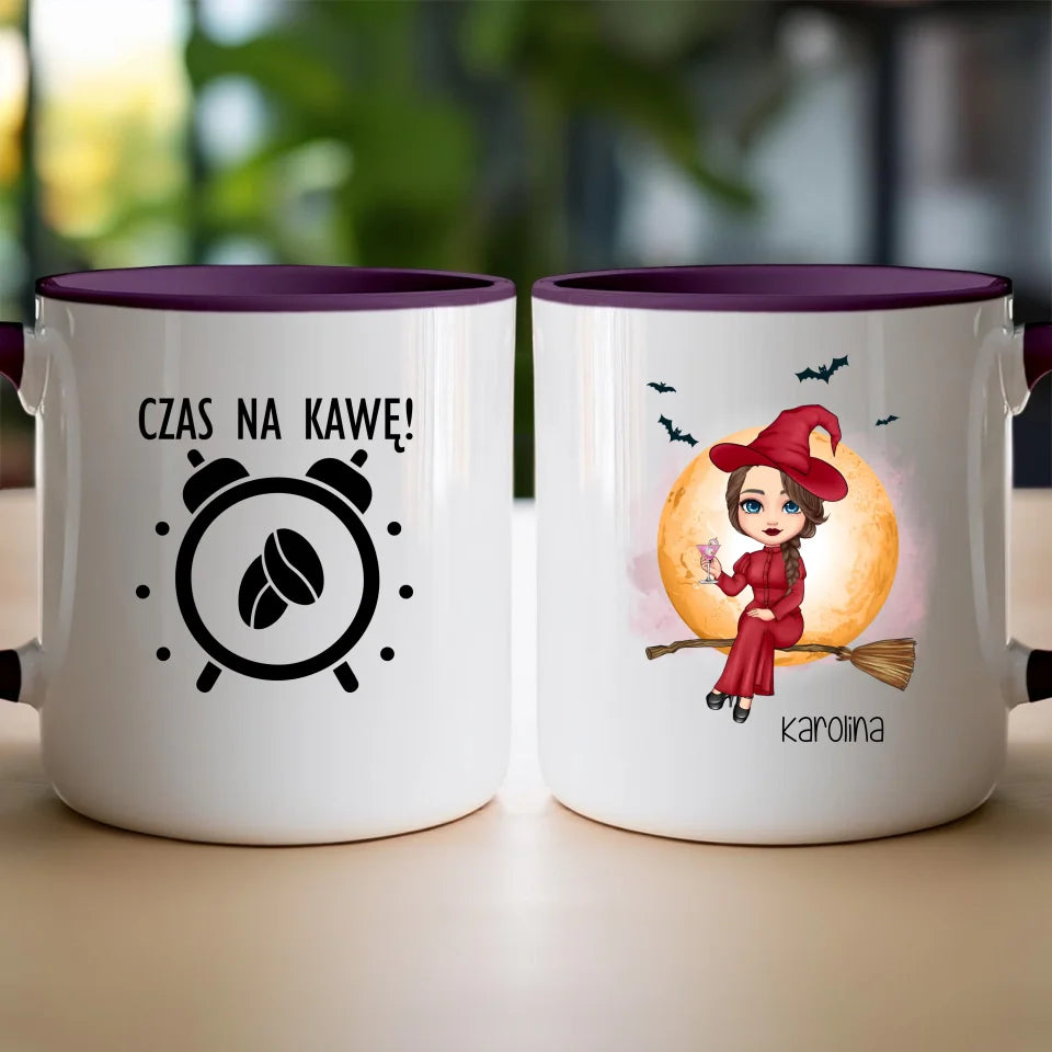 Kubek personalizowany Halloween dla kobiety # 516