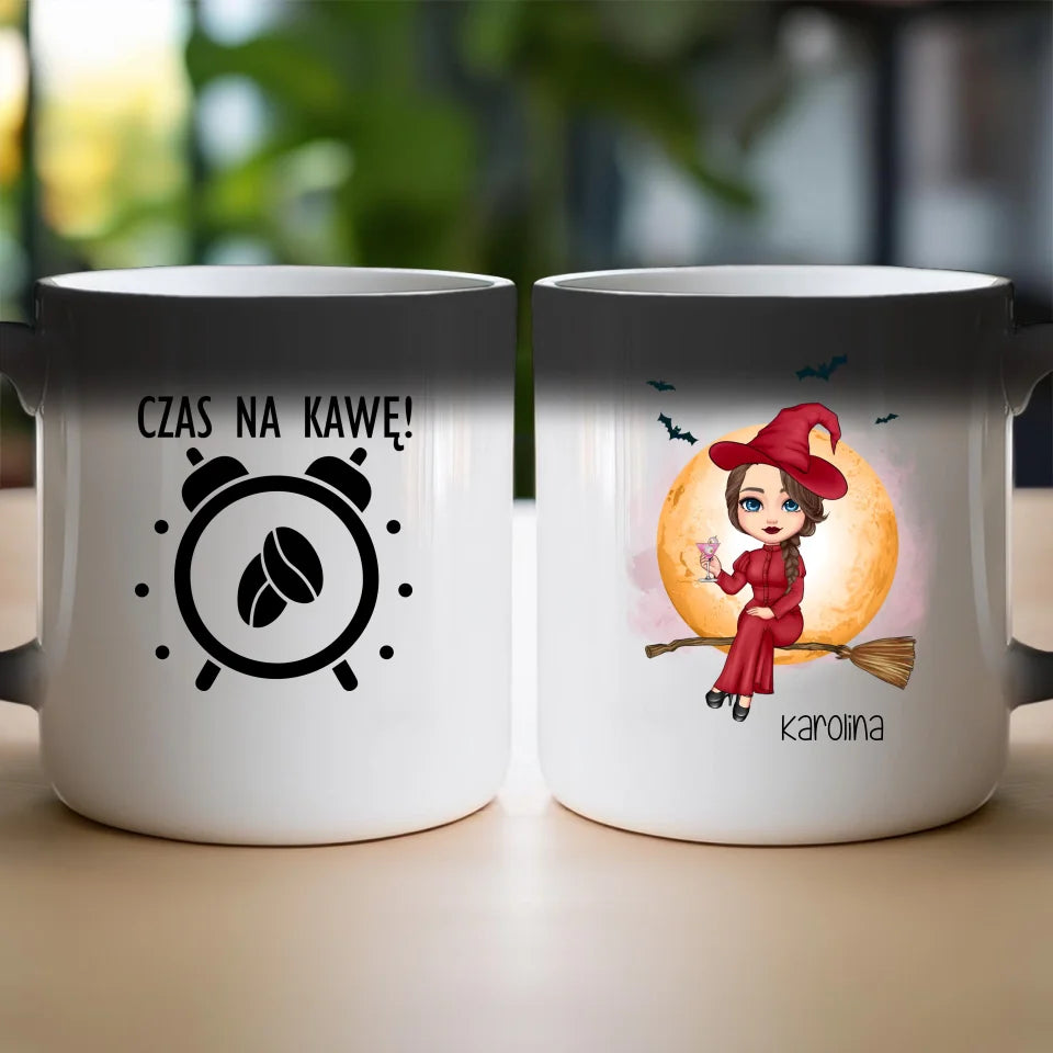 Kubek personalizowany Halloween dla kobiety # 516