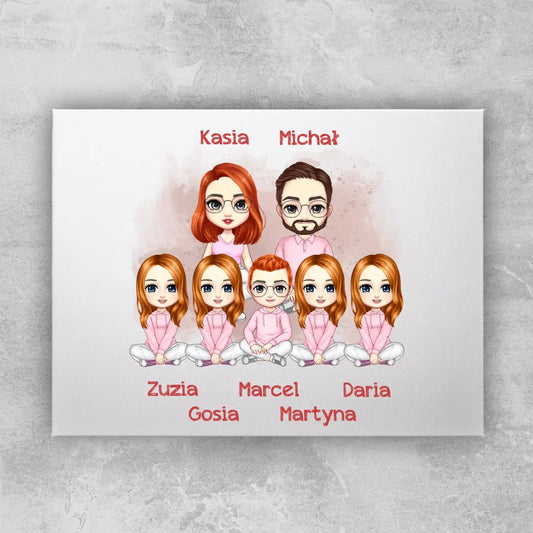 Obraz personalizowany dla rodziny #817